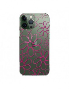 Coque iPhone 13 Pro Max Flower Garden Pink Fleur...