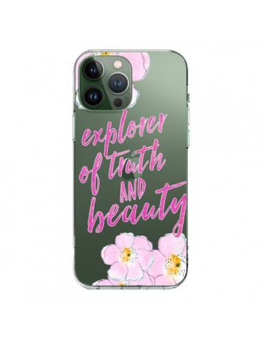 Coque iPhone 13 Pro Max Explorer of Truth and Beauty Transparente - Sylvia Cook
