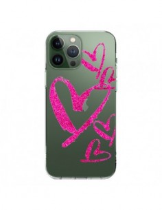Coque iPhone 13 Pro Max Pink Heart Coeur Rose...