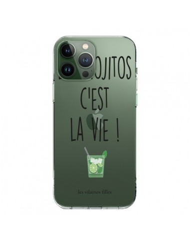 Coque iPhone 13 Pro Max Les Mojitos, c'est la vie Transparente - Les Vilaines Filles