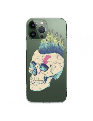 Cover iPhone 13 Pro Max Teschio Punk Trasparente - Victor Vercesi