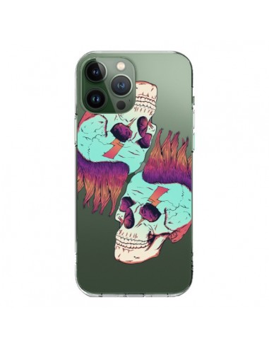 Coque iPhone 13 Pro Max Tête de Mort Crane Punk Double Transparente - Victor Vercesi