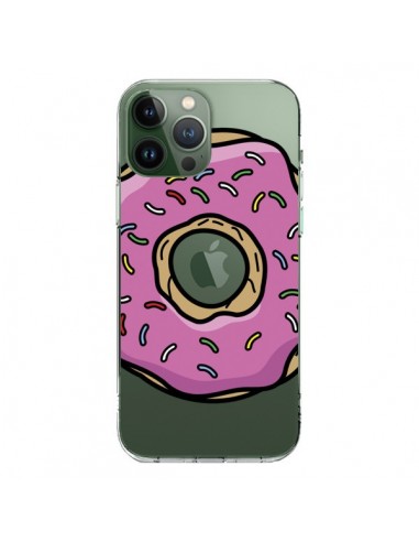 Cover iPhone 13 Pro Max Ciambelle Rosa Trasparente - Yohan B.