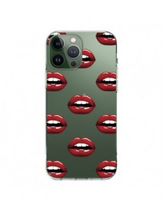 Coque iPhone 13 Pro Max Lèvres Rouges Lips Transparente -...