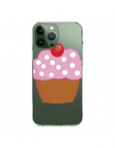 Coque iPhone 13 Pro Max Cupcake Cerise Transparente -...