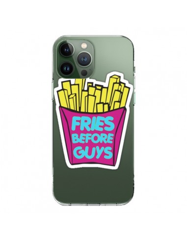 Cover iPhone 13 Pro Max Fries Before Guys Patatine Fritte Trasparente - Yohan B.