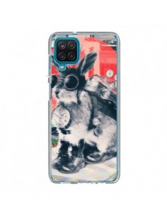 Coque Samsung Galaxy A12 et M12 Lapin Time Traveller -...