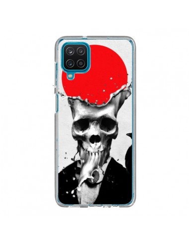 Coque Samsung Galaxy A12 et M12 Splash Skull Tête de Mort - Ali Gulec