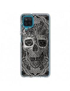 Coque Samsung Galaxy A12 et M12 Skull Lace Tête de Mort -...