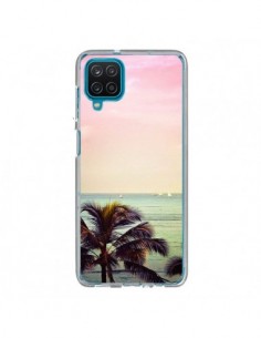 Coque Samsung Galaxy A12 et M12 Sunset Palmier Palmtree -...