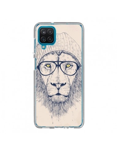 Coque Samsung Galaxy A12 et M12 Cool Lion Lunettes - Balazs Solti