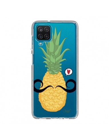 Coque Samsung Galaxy A12 et M12 Ananas Moustache Transparente - Chapo