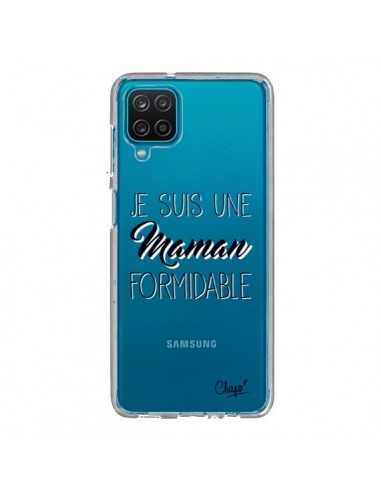 Coque Samsung Galaxy A12 et M12 Je suis une Maman Formidable Transparente - Chapo