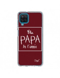 Coque Samsung Galaxy A12 et M12 Elu Papa de l'Année Rouge...