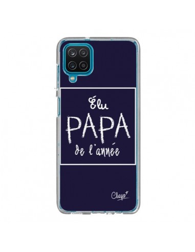 Coque Samsung Galaxy A12 et M12 Elu Papa de l'Année Bleu Marine - Chapo