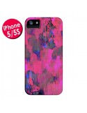Coque iPhone 5/5S et SE Fleurs Rose Lysergic Pink - Maximilian San