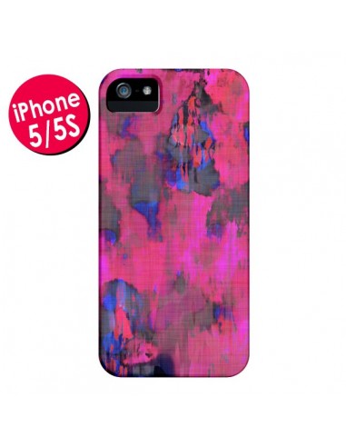 Coque Fleurs Rose Lysergic Pink pour iPhone 5 et 5S - Maximilian San