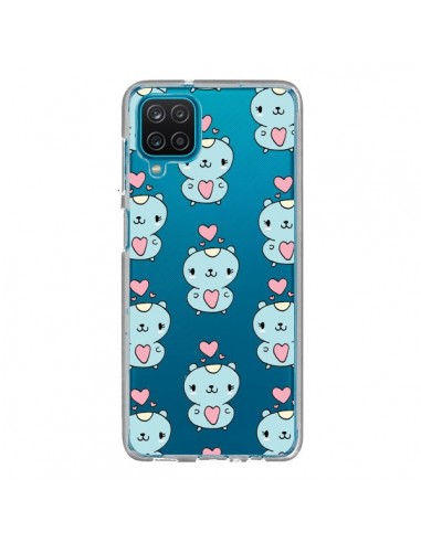 Coque Samsung Galaxy A12 et M12 Hamster Love Amour Transparente - Claudia Ramos