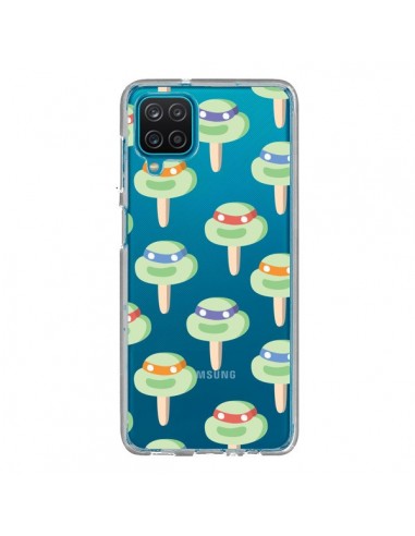 Coque Samsung Galaxy A12 et M12 Tortues Ninja Tortle Transparente - Claudia Ramos