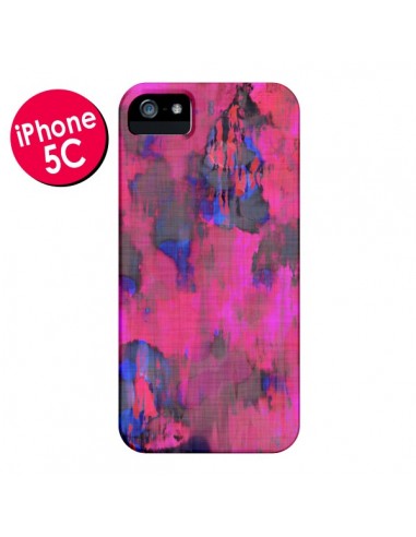 Coque Fleurs Rose Lysergic Pink pour iPhone 5C - Maximilian San