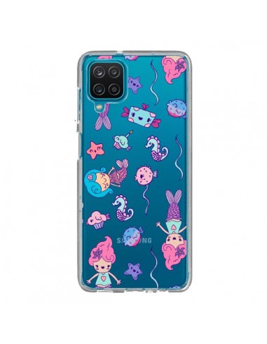 Coque Samsung Galaxy A12 et M12 Mermaid Petite Sirene Ocean Transparente - Claudia Ramos