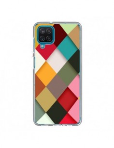 Coque Samsung Galaxy A12 et M12 Colorful Mosaique - Danny...