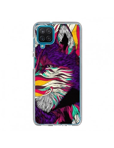 Coque Samsung Galaxy A12 et M12 Color Husky Chien Loup - Danny Ivan