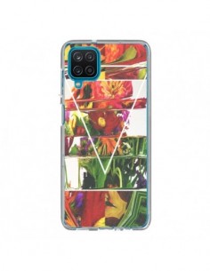 Coque Samsung Galaxy A12 et M12 Facke Flowers Fleurs -...