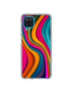Coque Samsung Galaxy A12 et M12 Love Color Vagues - Danny...