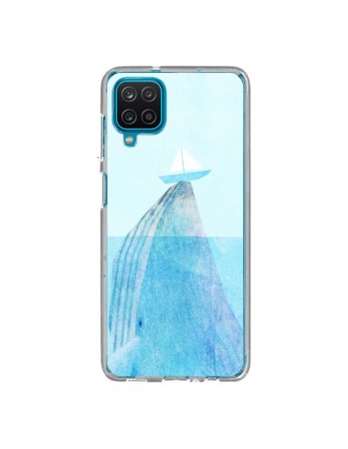 Coque Samsung Galaxy A12 et M12 Baleine Whale Bateau Mer - Eric Fan