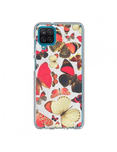 Coque Samsung Galaxy A12 et M12 Papillons - Eleaxart