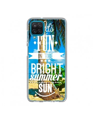 Coque Samsung Galaxy A12 et M12 Fun Summer Sun Été - Eleaxart