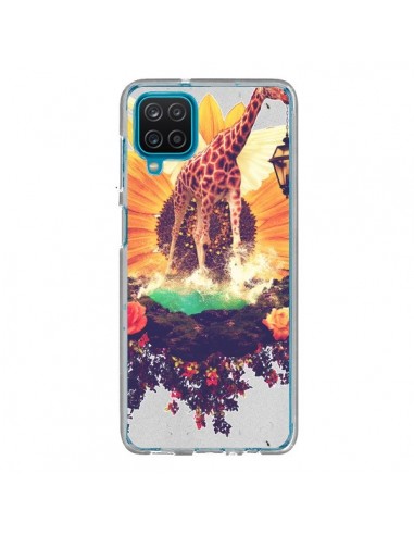 Coque Samsung Galaxy A12 et M12 Girafflower Girafe - Eleaxart