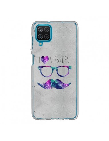 Coque Samsung Galaxy A12 et M12 I Love Hipsters - Eleaxart