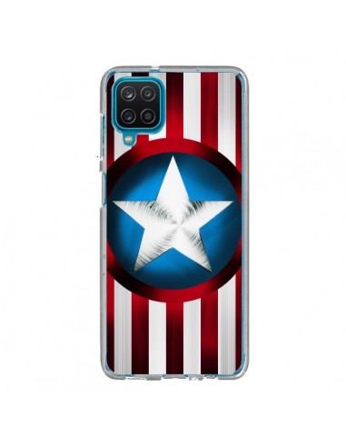 Coque Samsung Galaxy A12 et M12 Captain America Great Defender - Eleaxart