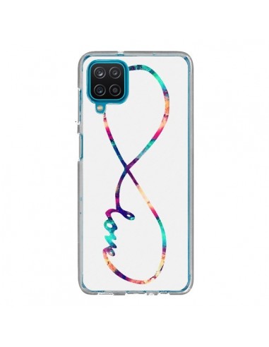 Coque Samsung Galaxy A12 et M12 Love Forever Infini Couleur - Eleaxart