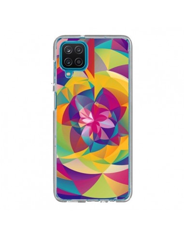 Coque Samsung Galaxy A12 et M12 Acid Blossom Fleur - Eleaxart