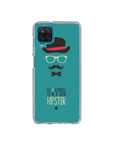 Coque Samsung Galaxy A12 et M12 Chapeau, Lunettes, Moustache, Noeud Papillon To Be a Good Hipster - Eleaxart