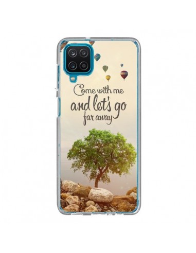 Coque Samsung Galaxy A12 et M12 Let's Go Far Away Ballons - Eleaxart