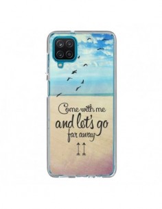 Coque Samsung Galaxy A12 et M12 Let's Go Far Away Beach...