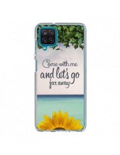 Coque Samsung Galaxy A12 et M12 Let's Go Far Away Flower...