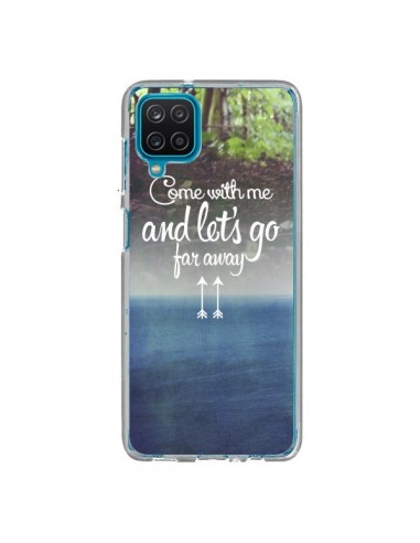 Coque Samsung Galaxy A12 et M12 Let's Go Far Away Forest Foret - Eleaxart
