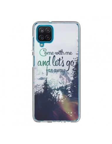 Coque Samsung Galaxy A12 et M12 Let's Go Far Away Snow Neige - Eleaxart