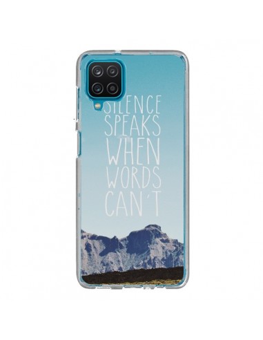 Coque Samsung Galaxy A12 et M12 Silence speaks when words can't paysage - Eleaxart