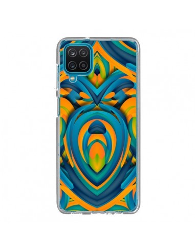 Coque Samsung Galaxy A12 et M12 Cross Heart Azteque Coeur - Eleaxart