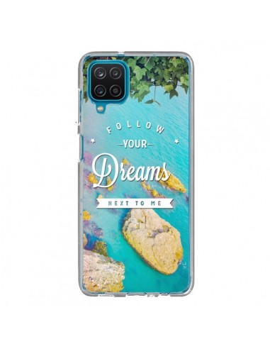 Coque Samsung Galaxy A12 et M12 Follow your dreams Suis tes rêves Islands - Eleaxart