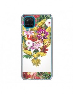 Coque Samsung Galaxy A12 et M12 Parrot Floral Perroquet...