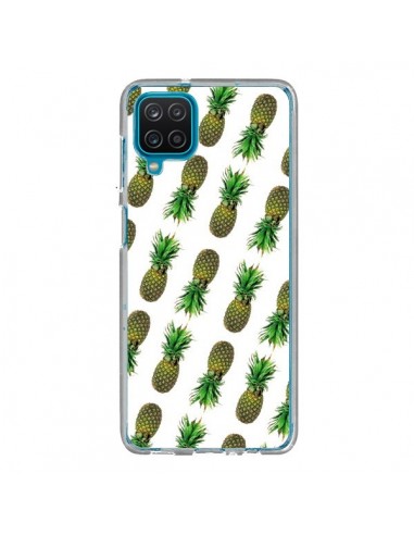 Coque Samsung Galaxy A12 et M12 Ananas Pineapple Fruit - Eleaxart