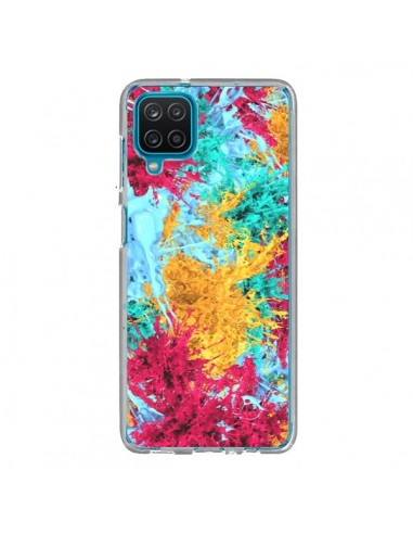 Coque Samsung Galaxy A12 et M12 Splashes Peintures - Eleaxart