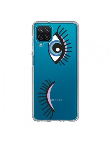 Coque Samsung Galaxy A12 et M12 Eyes Oeil Yeux Bleus Transparente -  Léa Clément